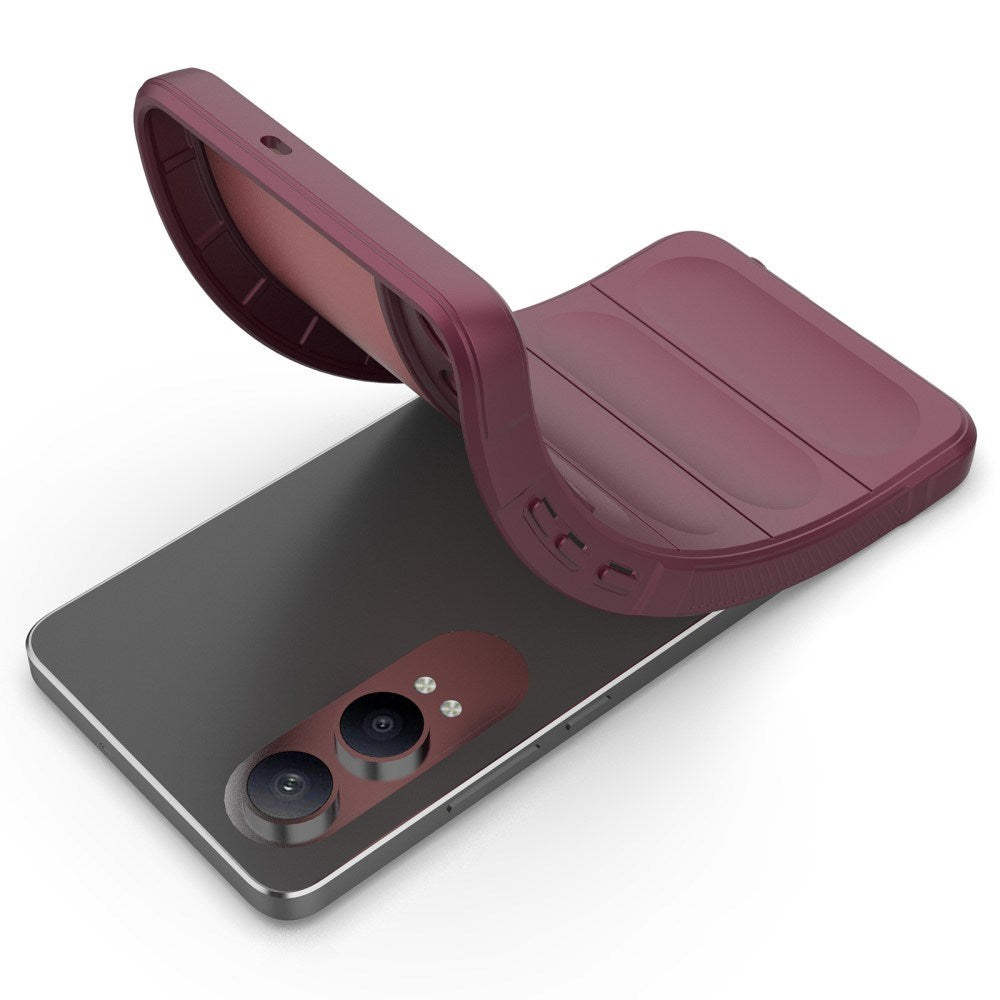 EIDERWOOD OnePlus Nord CE4 Lite (5G) Fleksibelt Plastdeksel - Vinrød