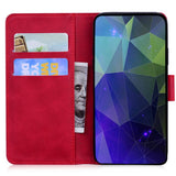 EIDERWOOD Motorola Moto E14 (4G) / G04s (4G) Kunst Skinn Flip Deksel med Stativ & Lommebok - Rød
