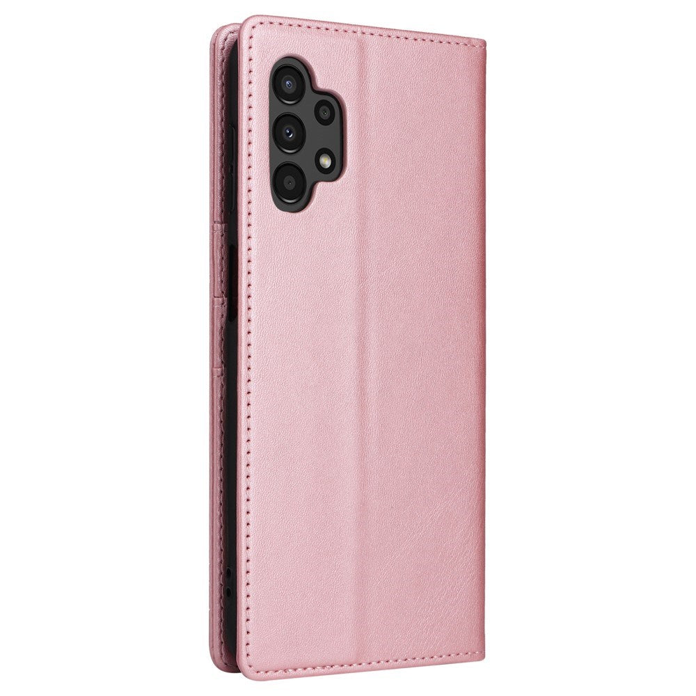 EIDERWOOD Samsung Galaxy A13 (4G/5G) / A04s / M13 Kunstskinn Flip Deksel m. Kortholder & Ståfunksjon - Rosa