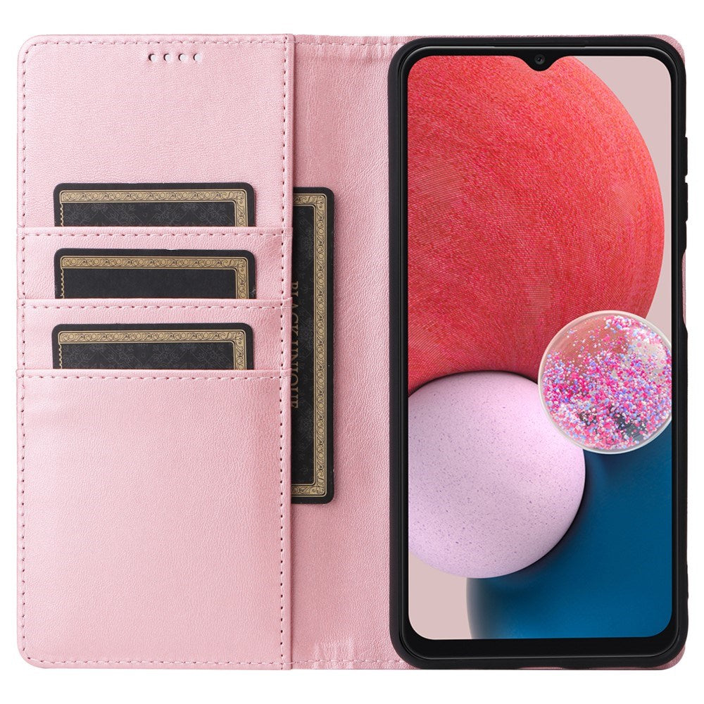 EIDERWOOD Samsung Galaxy A13 (4G/5G) / A04s / M13 Kunstskinn Flip Deksel m. Kortholder & Ståfunksjon - Rosa