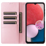 EIDERWOOD Samsung Galaxy A13 (4G/5G) / A04s / M13 Kunstskinn Flip Deksel m. Kortholder & Ståfunksjon - Rosa