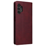 EIDERWOOD Samsung Galaxy A13 (4G/5G) / A04s / M13 Kunstskinn Flip Deksel m. Kortholder & Ståfunksjon - Rød