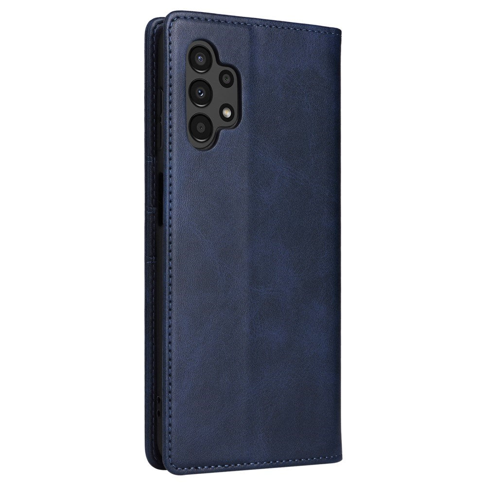 EIDERWOOD Samsung Galaxy A13 (4G/5G) / A04s / M13 Kunstskinn Flip Deksel m. Kortholder & Ståfunksjon - Mørk Blå