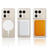 EIDERWOOD Motorola Edge 50 Ultra Hybrid Plast Deksel - MagSafe Kompatibel - Gjennomsiktig / Hvit