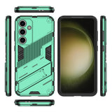 Samsung Galaxy S24 FE Hybrid Deksel med Kickstand - Grønn