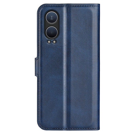 EIDERWOOD OnePlus Nord CE4 Lite (5G) Flippdeksel i Skinn med Kortholder og Magnetisk Lukking - Blå