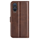 EIDERWOOD OnePlus Nord CE4 Lite (5G) Flippdeksel i Skinn med Kortholder og Magnetisk Lukking - Brun