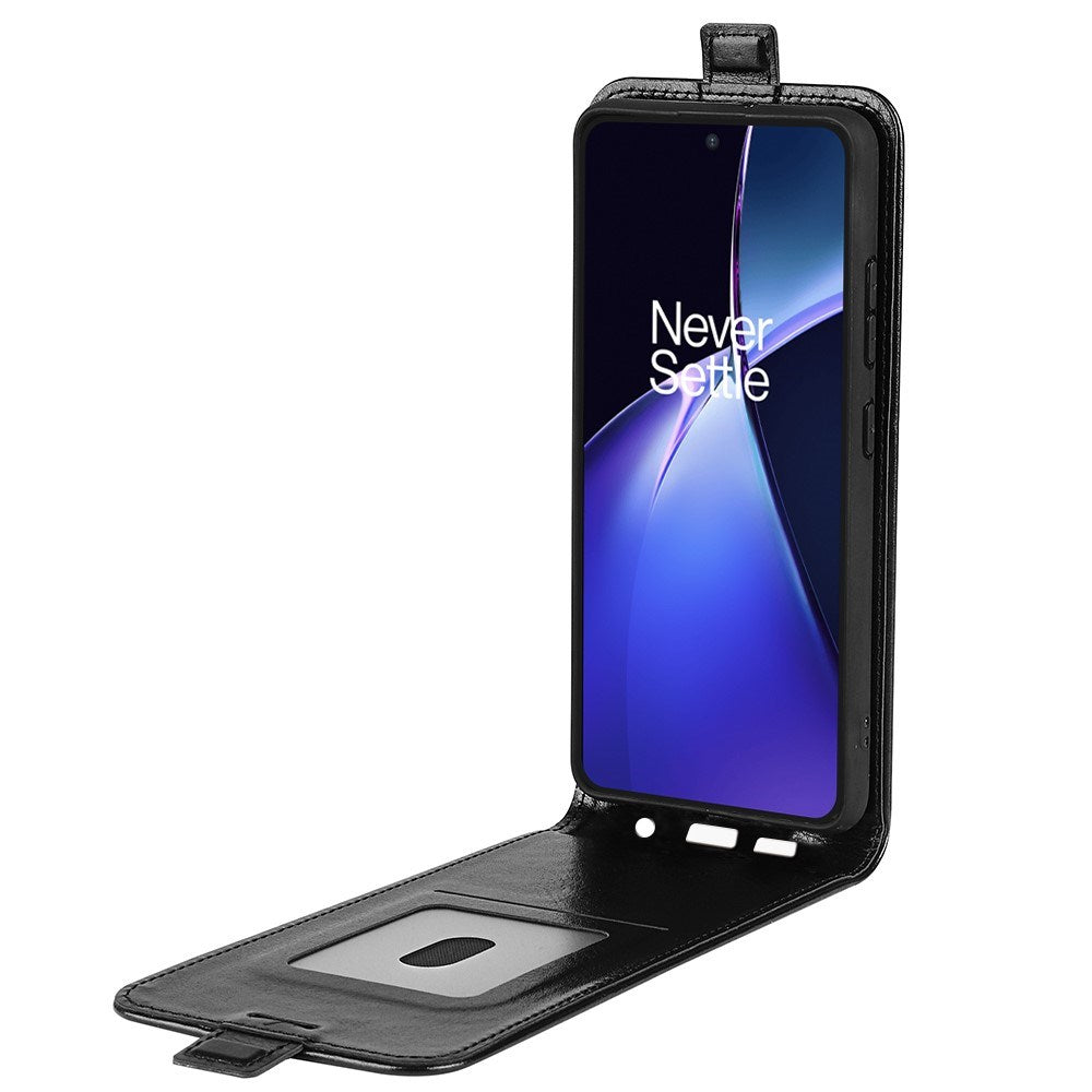 EIDERWOOD OnePlus Nord CE4 Lite (5G) Vertikalt Flip Deksel med Lommebok - Svart