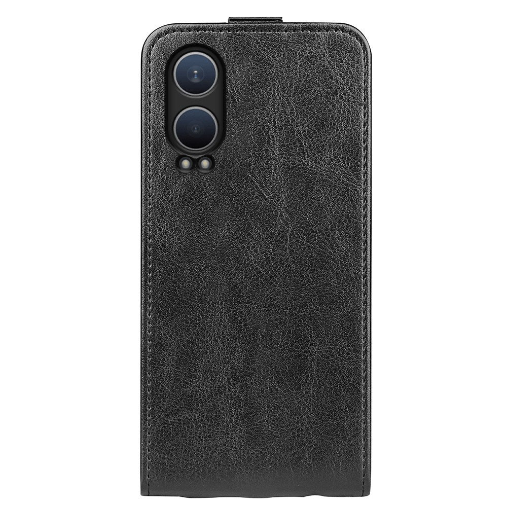 EIDERWOOD OnePlus Nord CE4 Lite (5G) Vertikalt Flip Deksel med Lommebok - Svart