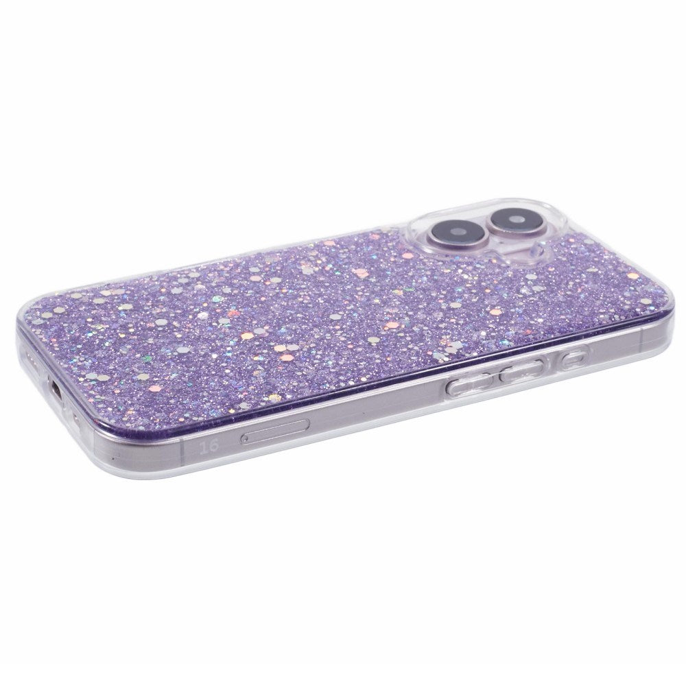 EIDERWOOD iPhone 16 Glitter Deksel - Lilla