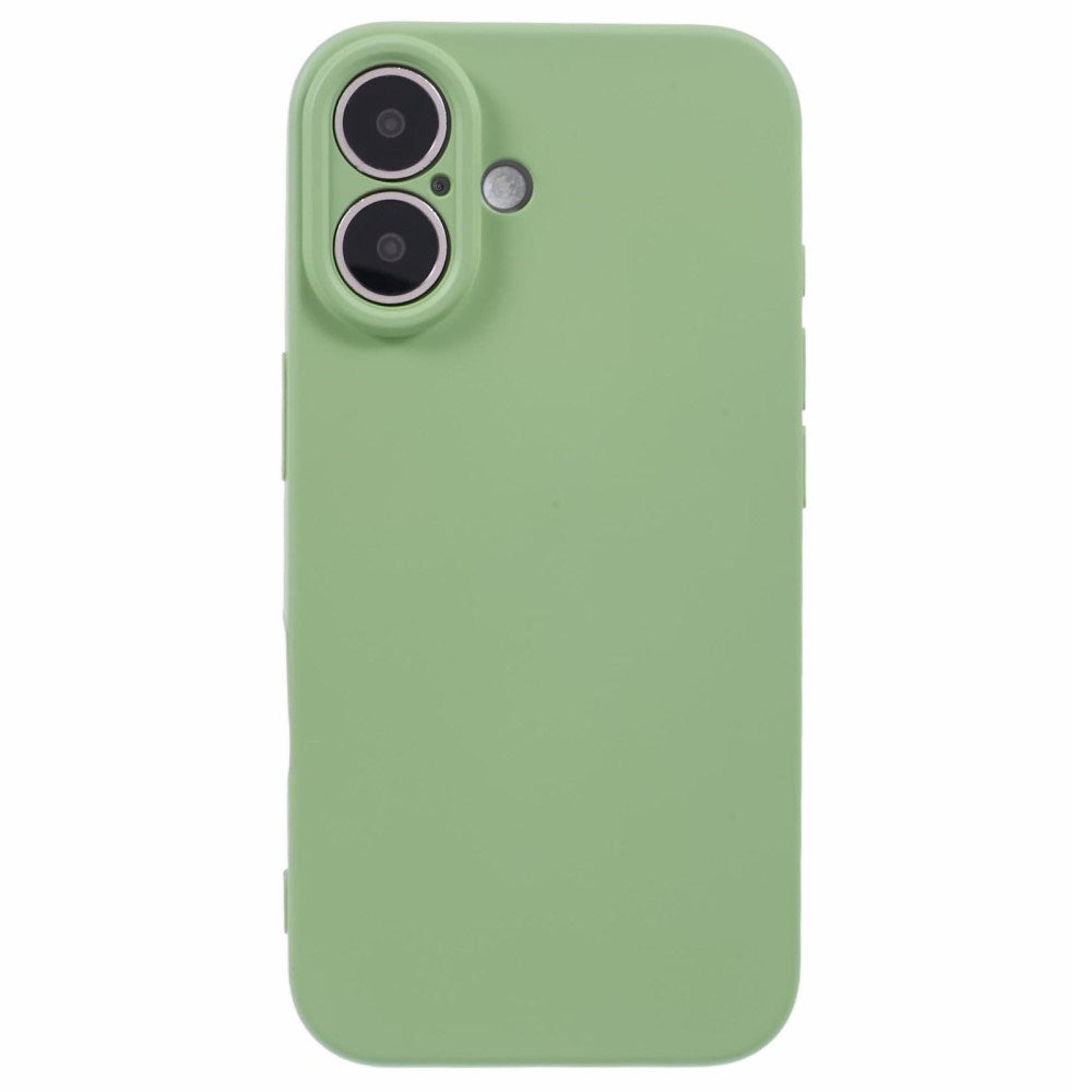 EIDERWOOD iPhone 16 Matt Fleksibelt Plast Deksel - Lysegrønn