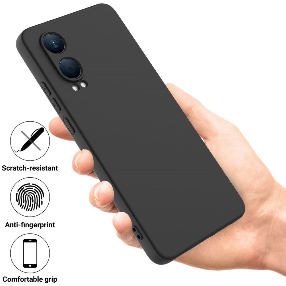 EIDERWOOD OnePlus Nord CE4 Lite (5G) Liquid Silikon Deksel m. Stropp - Svart