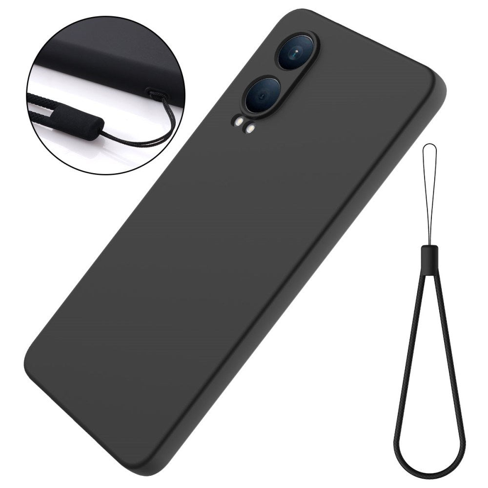 EIDERWOOD OnePlus Nord CE4 Lite (5G) Liquid Silikon Deksel m. Stropp - Svart