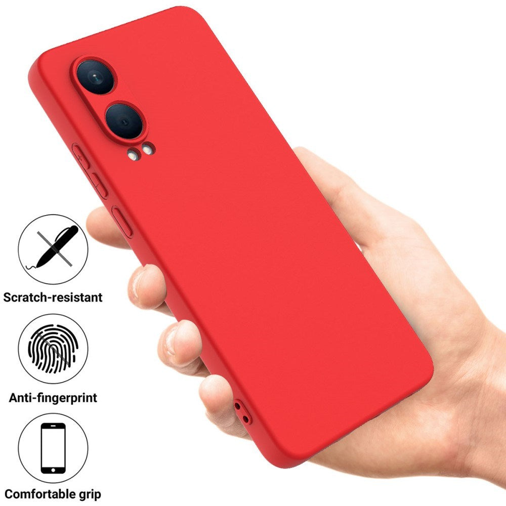 EIDERWOOD OnePlus Nord CE4 Lite (5G) Liquid Silikon Deksel m. Stropp - Rød