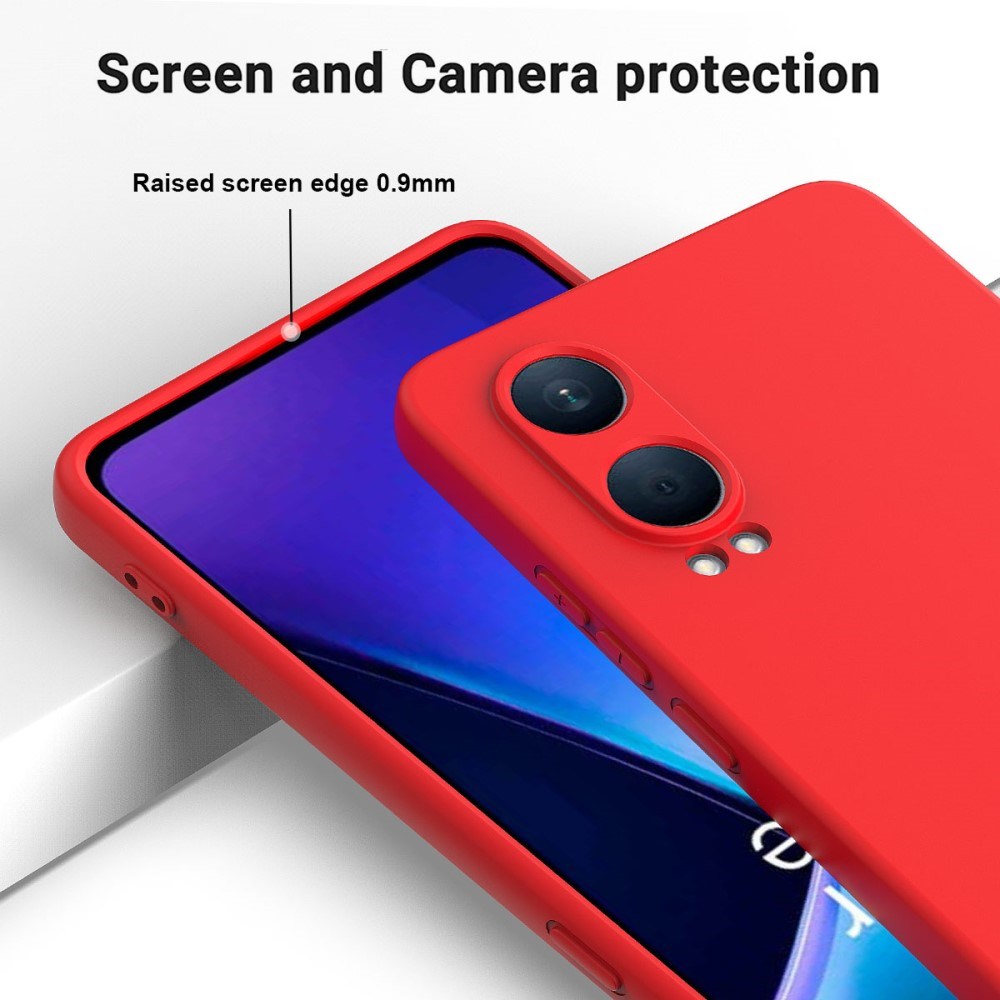 EIDERWOOD OnePlus Nord CE4 Lite (5G) Liquid Silikon Deksel m. Stropp - Rød