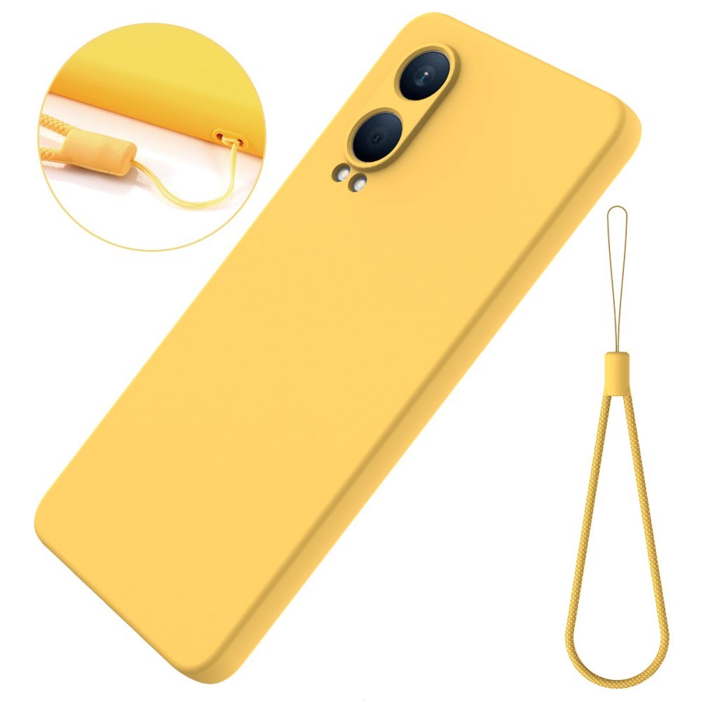 EIDERWOOD OnePlus Nord CE4 Lite (5G) Liquid Silikon Deksel m. Stropp - Gul