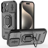 EIDERWOOD iPhone 16 Pro Bakdeksel med Magnetisk Kickstand Og Cam Slider - Svart