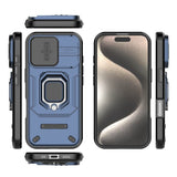 EIDERWOOD iPhone 16 Pro Bakdeksel med Magnetisk Kickstand Og Cam Slider - Blå