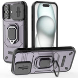 EIDERWOOD iPhone 16 Bakdeksel med Magnetisk Kickstand Og Cam Slider - Lilla