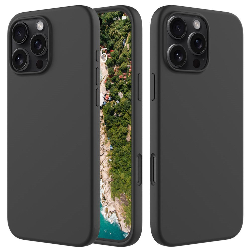 EIDERWOOD iPhone 16 Pro Max Fôret Silikon Deksel - Svart