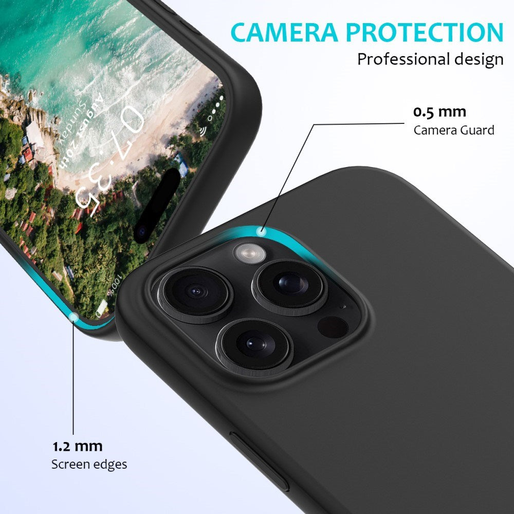 EIDERWOOD iPhone 16 Pro Max Fôret Silikon Deksel - Svart
