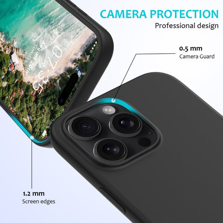EIDERWOOD iPhone 16 Pro Max Fôret Silikon Deksel - Svart