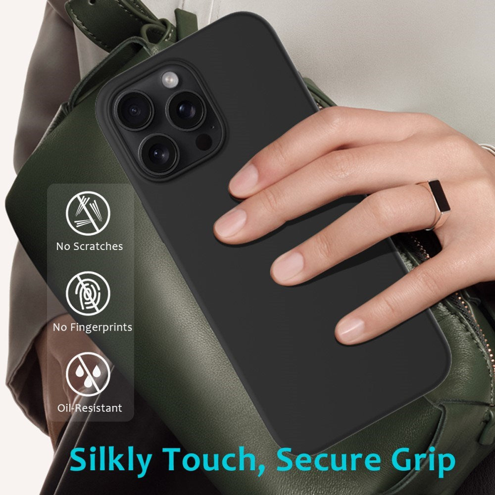 EIDERWOOD iPhone 16 Pro Max Fôret Silikon Deksel - Svart