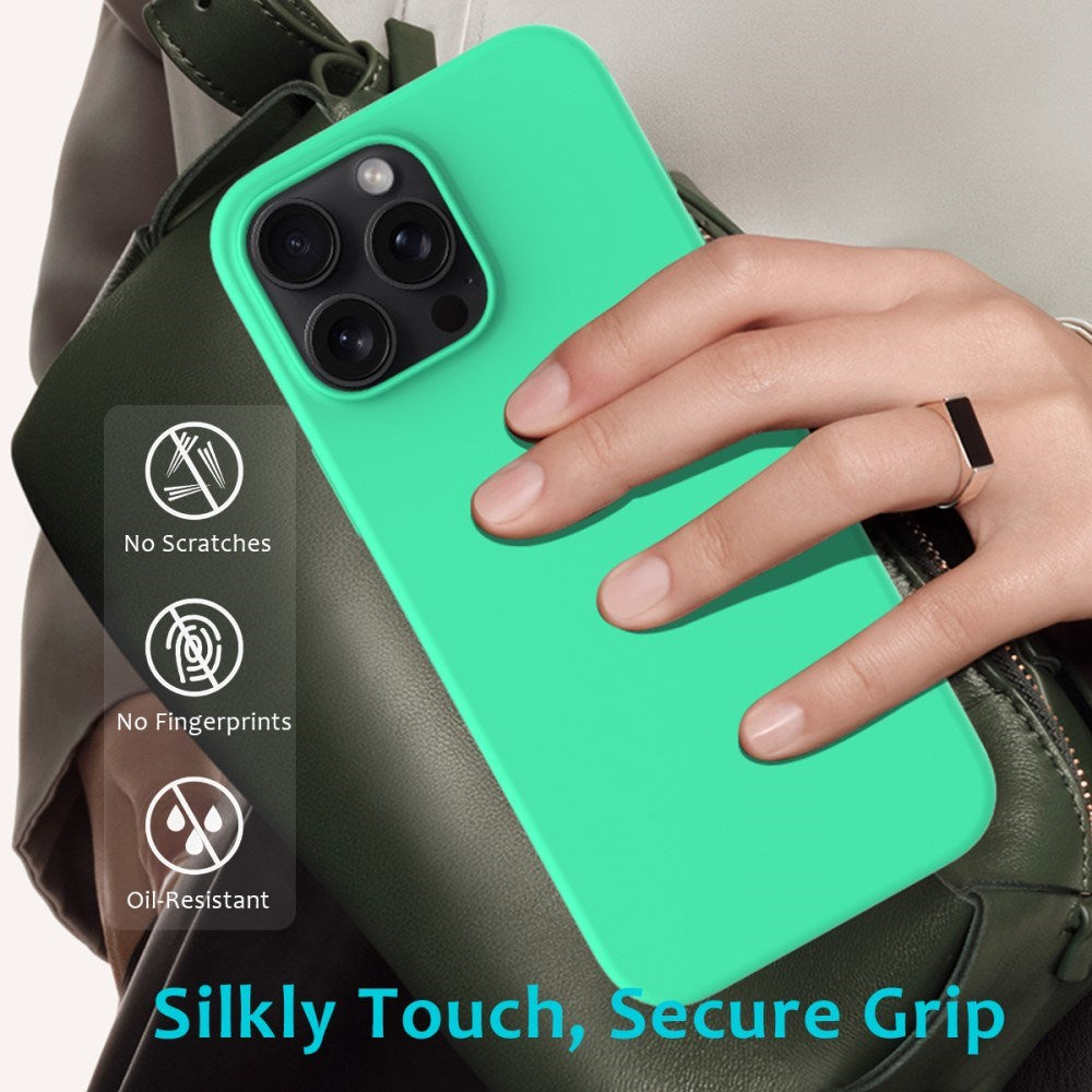 EIDERWOOD iPhone 16 Pro Max Fôret Silikon Deksel - Neongrønn