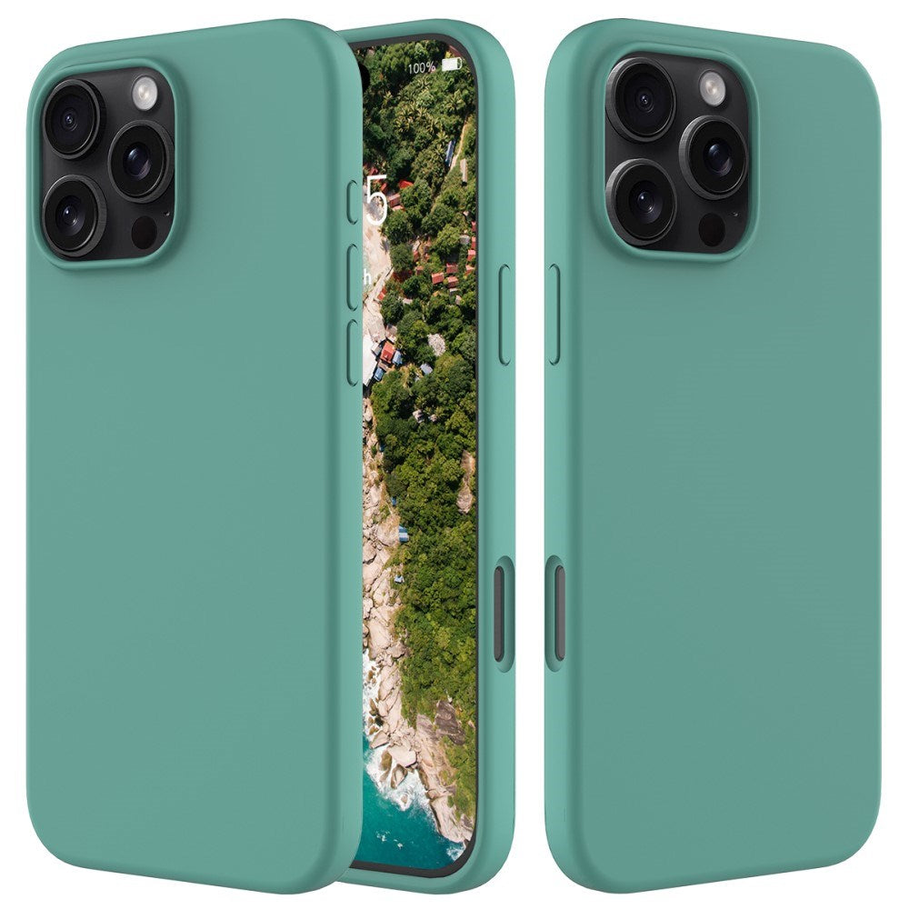 EIDERWOOD iPhone 16 Pro Max Fôret Silikon Deksel - Mørk Grønn