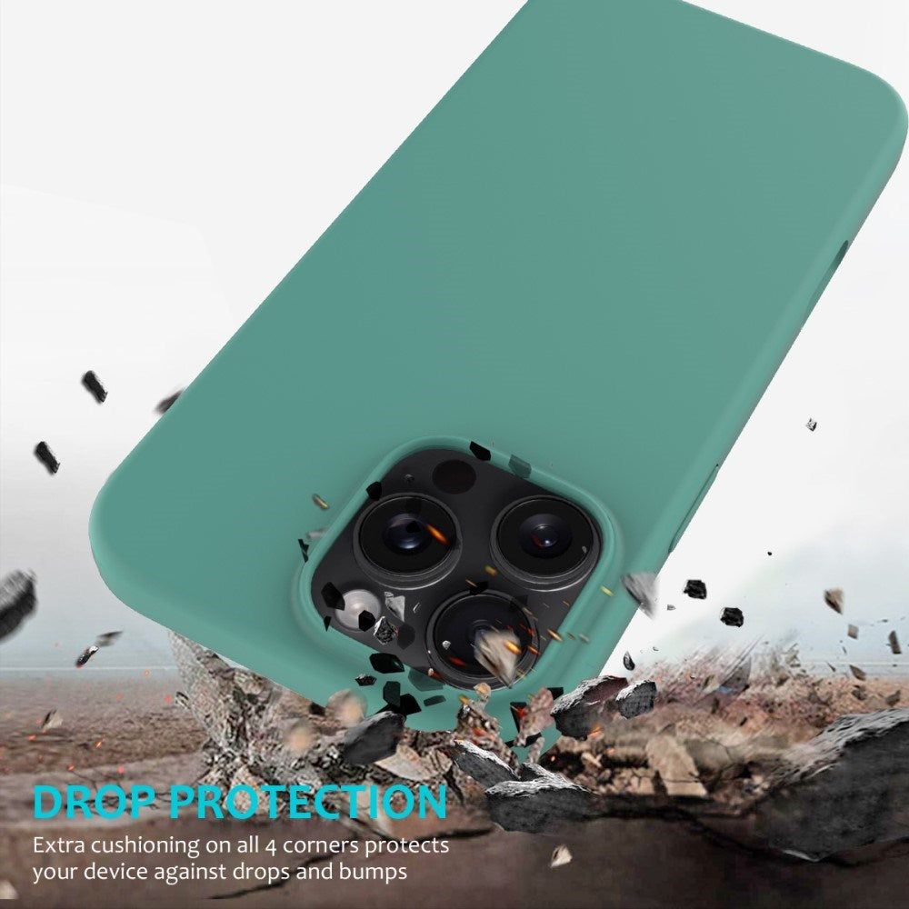 EIDERWOOD iPhone 16 Pro Max Fôret Silikon Deksel - Mørk Grønn