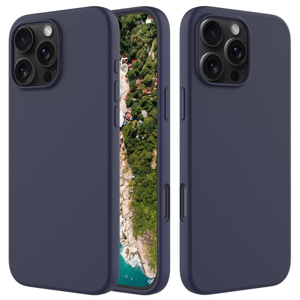 EIDERWOOD iPhone 16 Pro Max Fôret Silikon Deksel - Mørk Blå