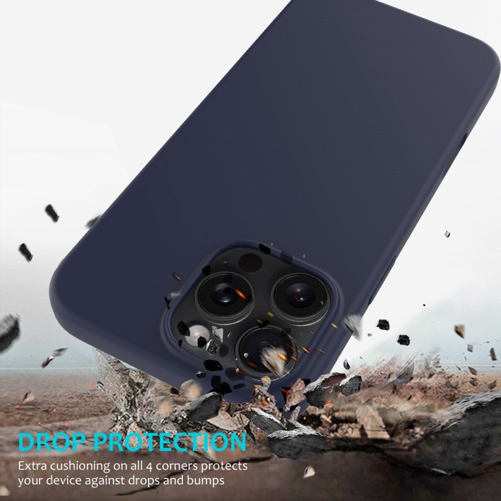 EIDERWOOD iPhone 16 Pro Max Fôret Silikon Deksel - Mørk Blå