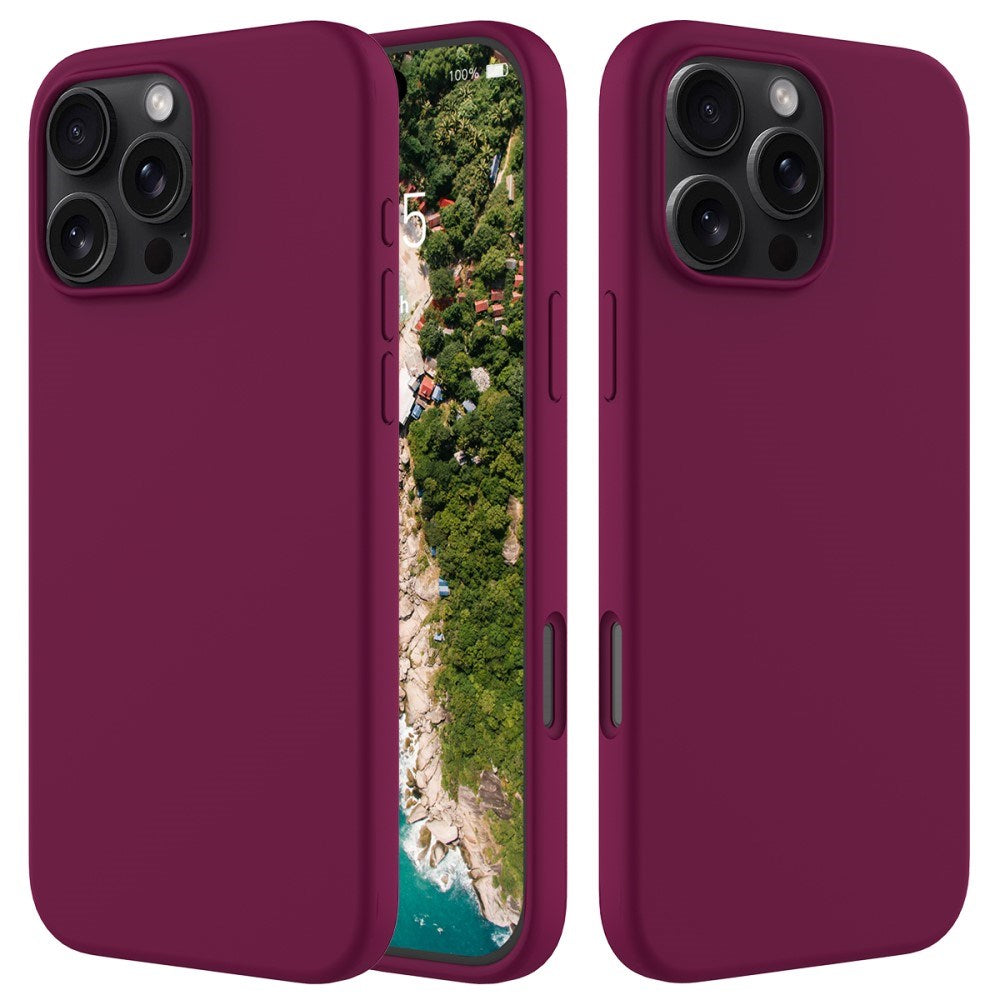 EIDERWOOD iPhone 16 Pro Max Fôret Silikon Deksel - Vinrød