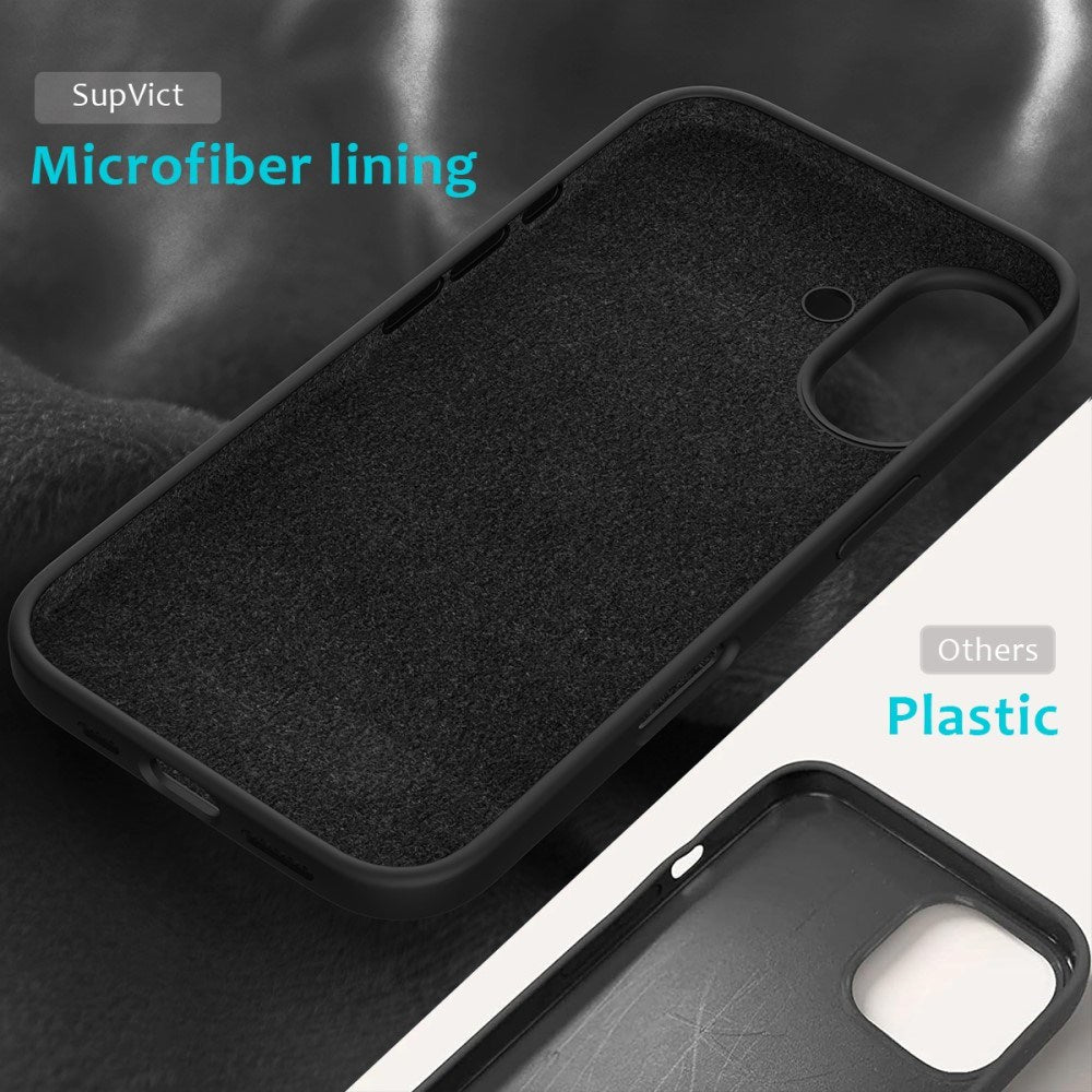 EIDERWOOD iPhone 16 Plus Fôret Silikon Deksel - Svart