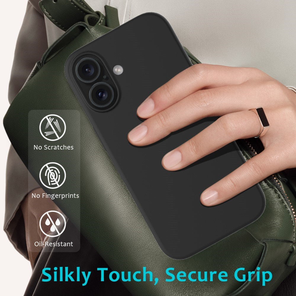 EIDERWOOD iPhone 16 Plus Fôret Silikon Deksel - Svart