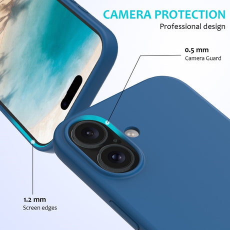 EIDERWOOD iPhone 16 Plus Fôret Silikon Deksel - Blå