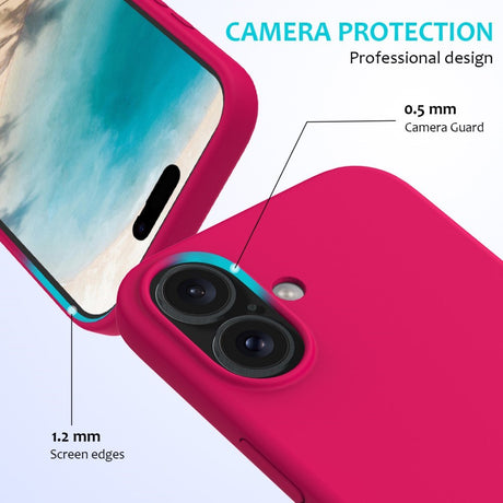 EIDERWOOD iPhone 16 Plus Fôret Silikon Deksel - Korallrød