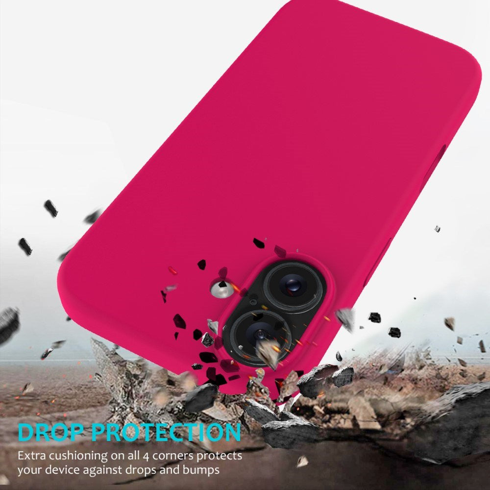 EIDERWOOD iPhone 16 Plus Fôret Silikon Deksel - Korallrød