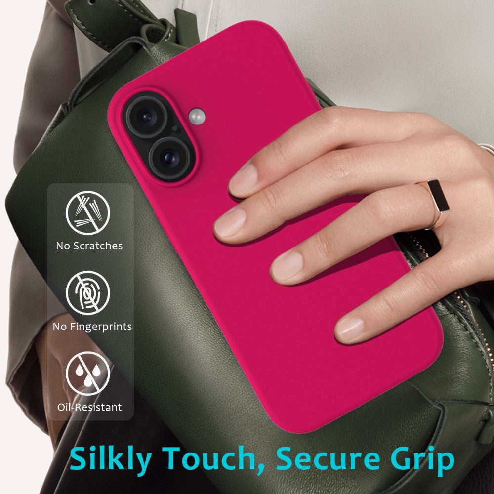 EIDERWOOD iPhone 16 Plus Fôret Silikon Deksel - Korallrød