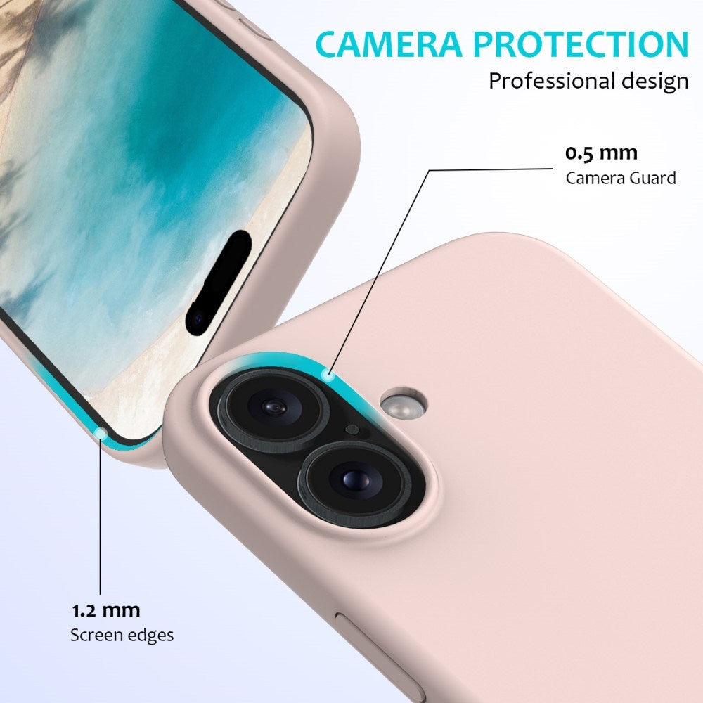 EIDERWOOD iPhone 16 Plus Fôret Silikon Deksel - Rosa