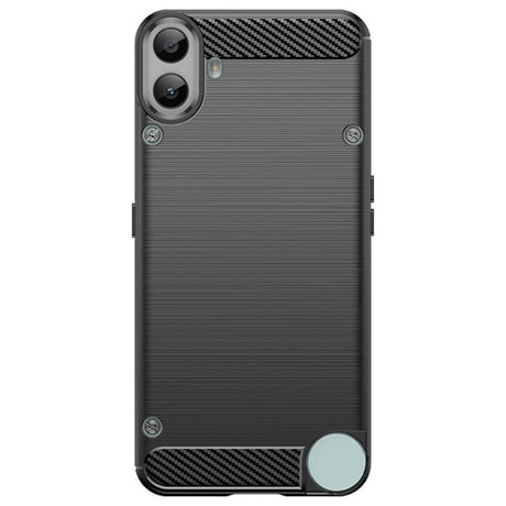 EIDERWOOD Nothing CMF Phone 1 Brushed Carbon Fiber Fleksibelt Plast Deksel - Svart