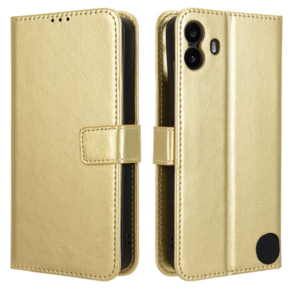 EIDERWOOD Nothing CMF Phone 1 Kunstskinn Flip Deksel m. Strop - Guld