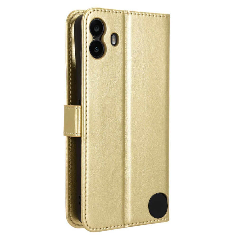 EIDERWOOD Nothing CMF Phone 1 Kunstskinn Flip Deksel m. Strop - Guld