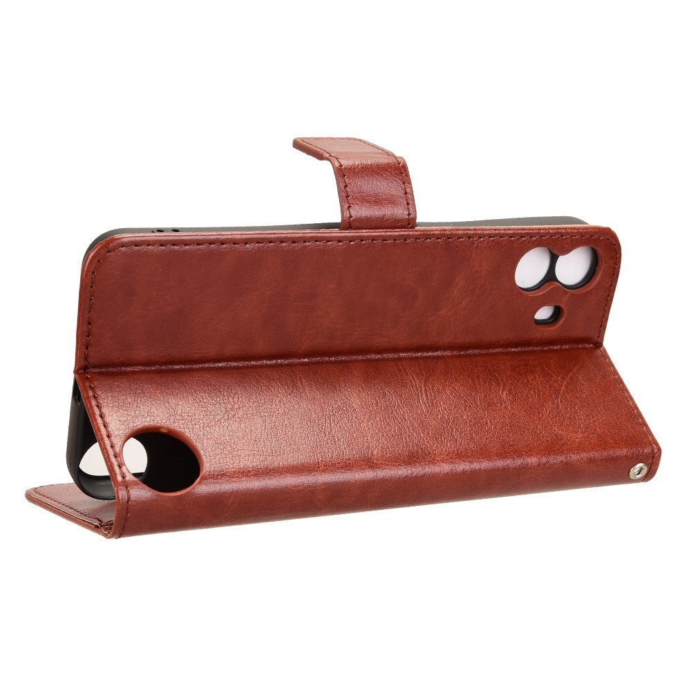 EIDERWOOD Nothing CMF Phone 1 Kunstskinn Flip Deksel m. Strop - Brun