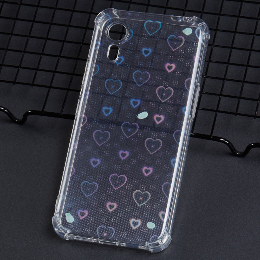 EIDERWOOD Samsung Galaxy Xcover 7 Fleksibelt Plast Deksel med 4 Forskjellige Bakgrunner - Gjennomsiktig / Multi