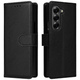 EIDERWOOD Samsung Galaxy Z Fold6 Kunstskinn Flip Deksel m. Kortholder & Stropp - Svart