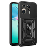 EIDERWOOD Motorola Edge 50 Ultra Håndverker Deksel med Magnetisk Kickstand Og Cam Slider - Svart