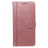 EIDERWOOD iPhone 16 Kunst Skinn Flip Deksel med Lommebok og Stativfunksjon - Rose Gold