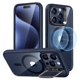 iPhone 16 ESR Kickstand Hybrid Bakdeksel - MagSafe Kompatibel - Gjennomsiktig / Blå