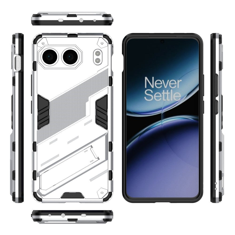 EIDERWOOD OnePlus Nord 4 (5G) Hybrid Håndverker Deksel med Kickstand - Hvit